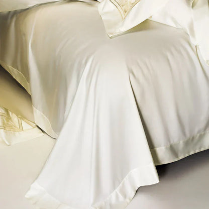 1400TC Egyptian Cotton DecorBites™ Bedding Set with Wide Edge Embroidery & Hollow Out Design