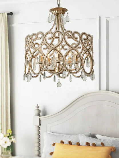 DecorBites™ Crystal Heart Ceiling Light - Romantic Princess Bedroom Chandelier