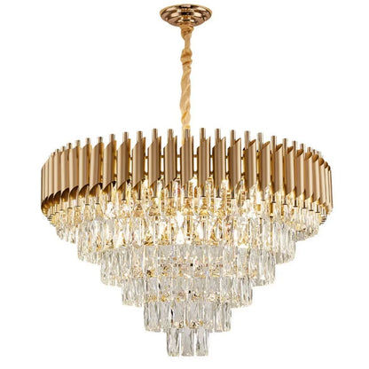 DecorBites™ Black Crystal Chandelier: Modern Luxury LED Lighting for Living Room, Bedroom