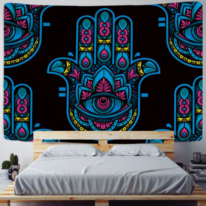 DecorBites™ Lucky Hand Mandala Tapestry Wall Hanging Boho Decor
