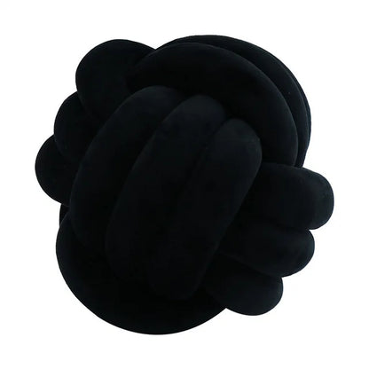 DecorBites™ Knot Ball Short Plush Throw Pillow for Home Décor and Comfort