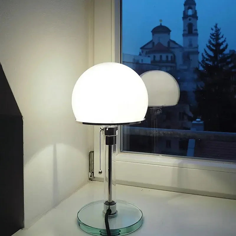 DecorBites™ Bauhaus Glass Ball Desk Lamp E27 Bulb