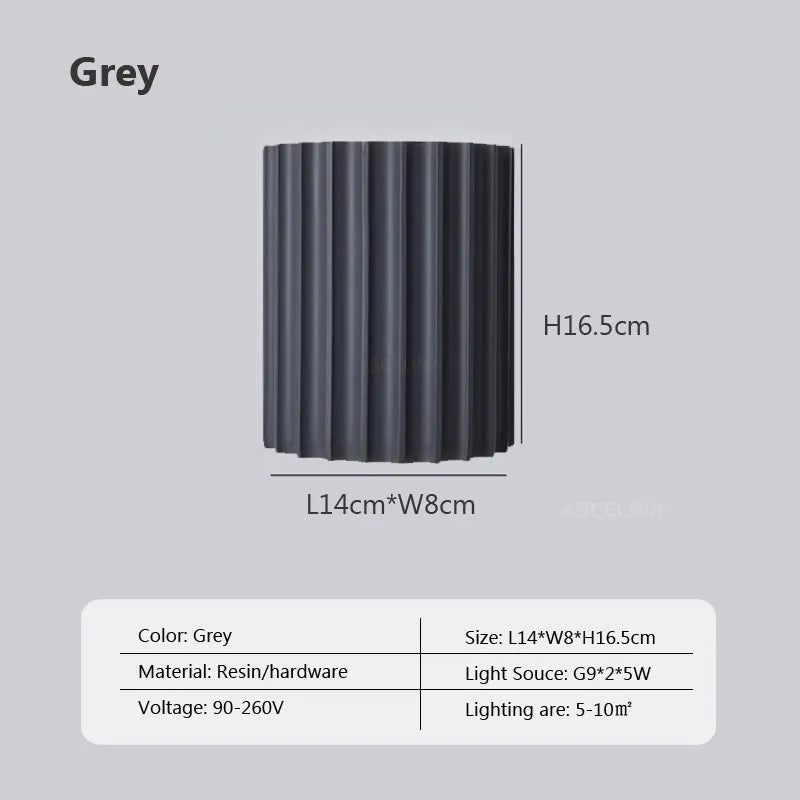 DecorBites™ LED Resin Wall Sconces Minimalist Illumination for Entryway Living Bedroom