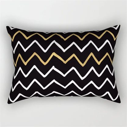 DecorBites™ Geometric Wave Line Waist Pillowcase Set