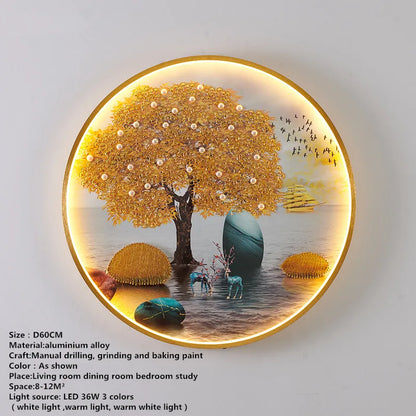 DecorBites™ LED Fishes Wall Picture Sconces: Creative Bedroom Lighting Fixture