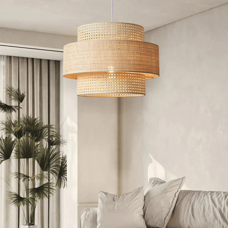 DecorBites™ Bamboo Wabi Sabi Pendant Lamps