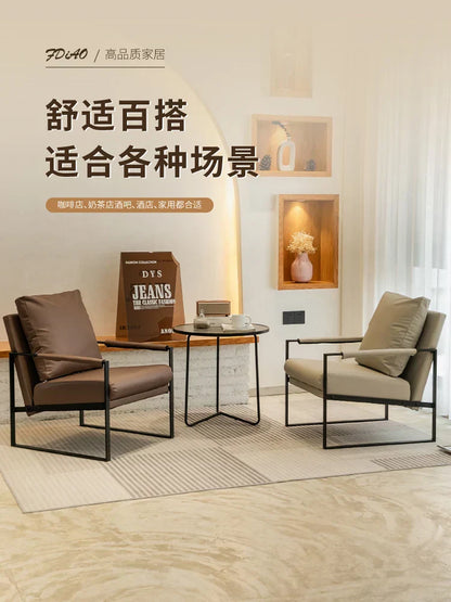 DecorBites™ Lounge Single Sofa Chair for Coffee Shop, Hotel Balcony, Reception Area