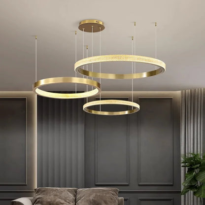 DecorBites™ Crystal Chandelier for Living and Dining Room, Luxury Pendant Light for Home Décor
