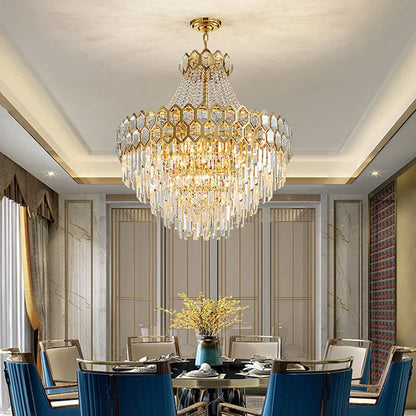 DecorBites™ Deluxe Crystal LED Pendant Lamp - Elegant Home Decor Lighting