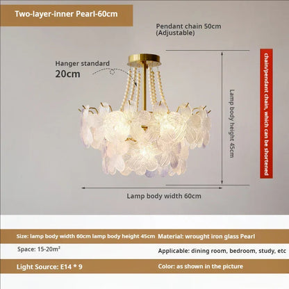 DecorBites™ Leafless Crystal Chandelier: Modern French Living Room & Bedroom Lighting