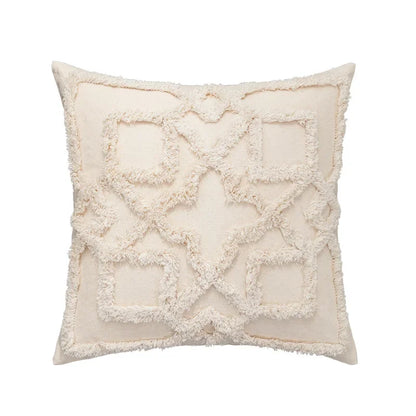 DecorBites™ Beige Boho Style Cushion Cover 45x45/30x50cm - Handmade Square Pillow Case