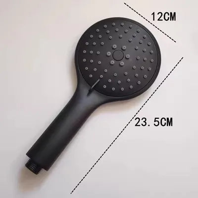 DecorBites™ Black High Pressure Handheld Shower Head for Water Saving and Bathroom Rainfall