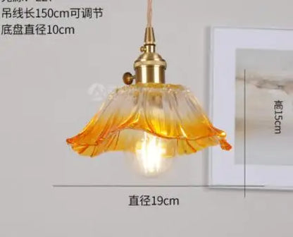 DecorBites™ Blue Glass Pendant Lights for Bedroom Dinning Living Room
