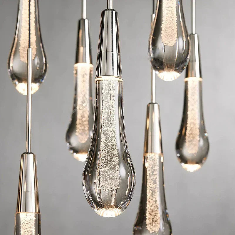 DecorBites™ Brass Crystal Ceiling Pendant Light Luxury Large Home Decor Fixture