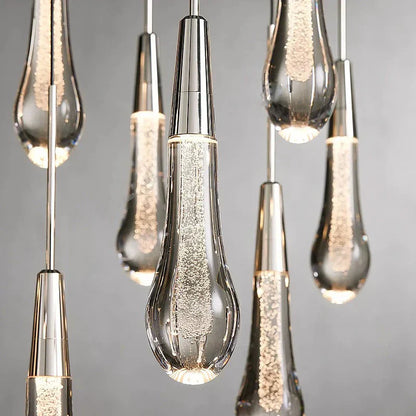 DecorBites™ Crystal Ceiling Pendant Lights for Dining Room, Luxury Designer Foyer Decor Lighting