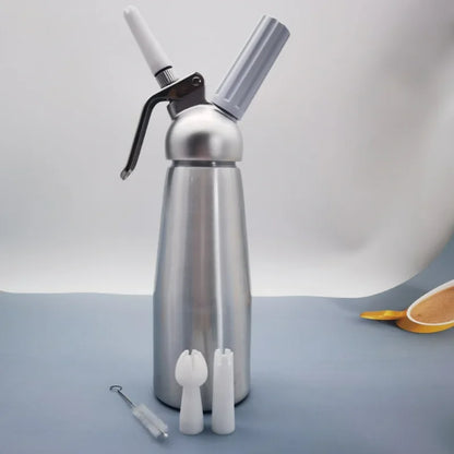 DecorBites™ Aluminum Cream Gun Chantilly Siphon Dispenser Foaming Kitchen Tools +Nozzle