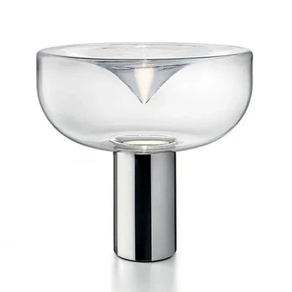 DecorBites™ Aella Glass Table Lamp - Luxury Art Clear Lamp for Office Bedroom Home Décor