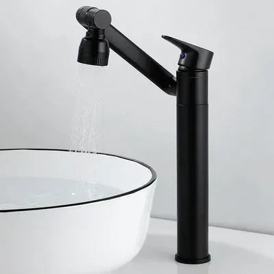 DecorBites™ Antique Bronze Bathroom Sink Faucet Hot Cold Water Mixer Deck Mounted