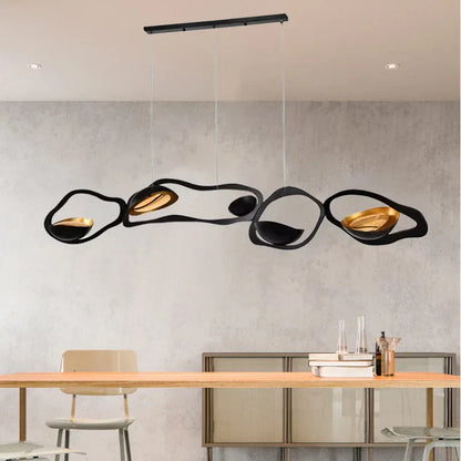 DecorBites™ Black Stainless Steel Chandelier LED - Modern Luxury Design for Living Room