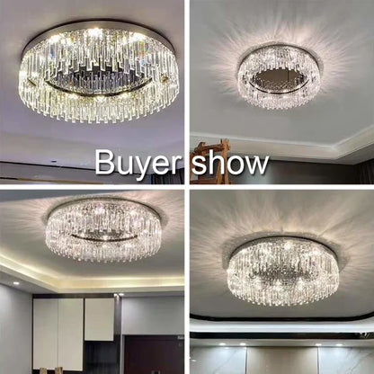DecorBites™ Crystal Ceiling Lamp: Modern Minimalist Light Luxury for Home Indoor Lighting