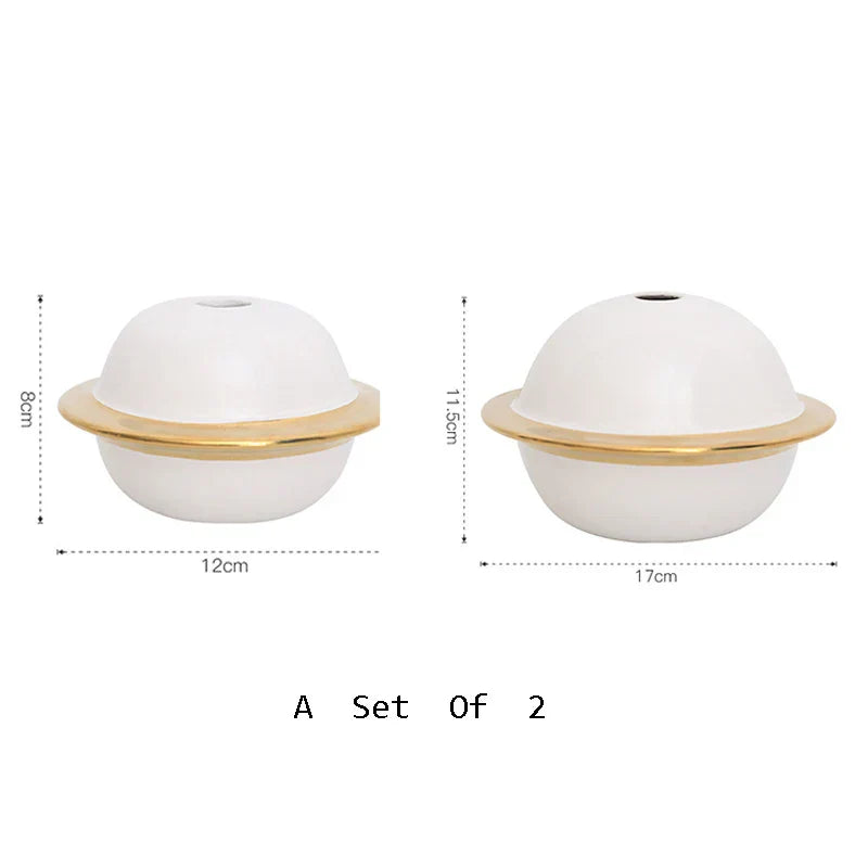 Abstract Gold Resin Statue Handicraft for Living Room, Office Desk Decor - DecorBites™