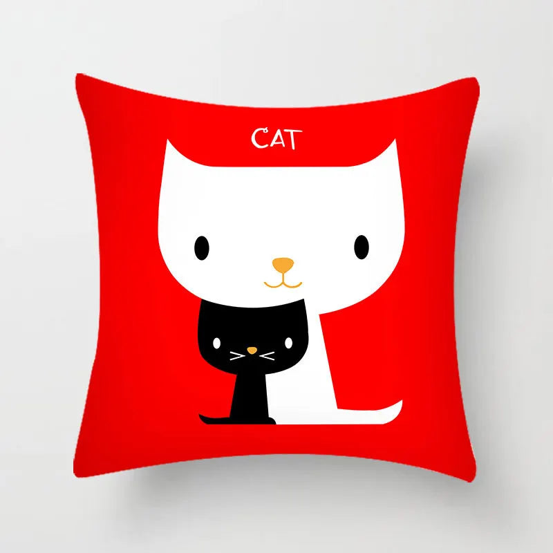 ™ Hello Cat Pillow Cover - Modern Design for Home Decor - Cute & Cozy