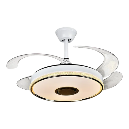 DecorBites™ 90 Modern Ceiling Fan with Bluetooth Speaker, LED Light, and Remote Control