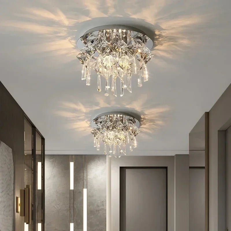DecorBites™ Crystal Ceiling Lamp: Luxury Modern LED Ceiling Light for Home Indoor Lighting