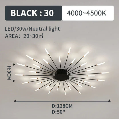 DecorBites™ LED Fireworks Pendant Lamps - Modern Living Room Bedroom Chandelier Lighting