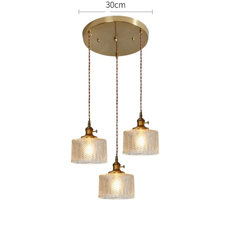 DecorBites™ Green Glass LED Pendant Lights for Indoor Lighting in Home, Living Room, Bar & Coffee