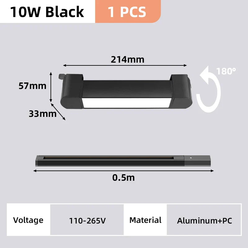 DecorBites™ LED Track Light Set for Home Decor - Modern Chandelier Lamp with Rail System