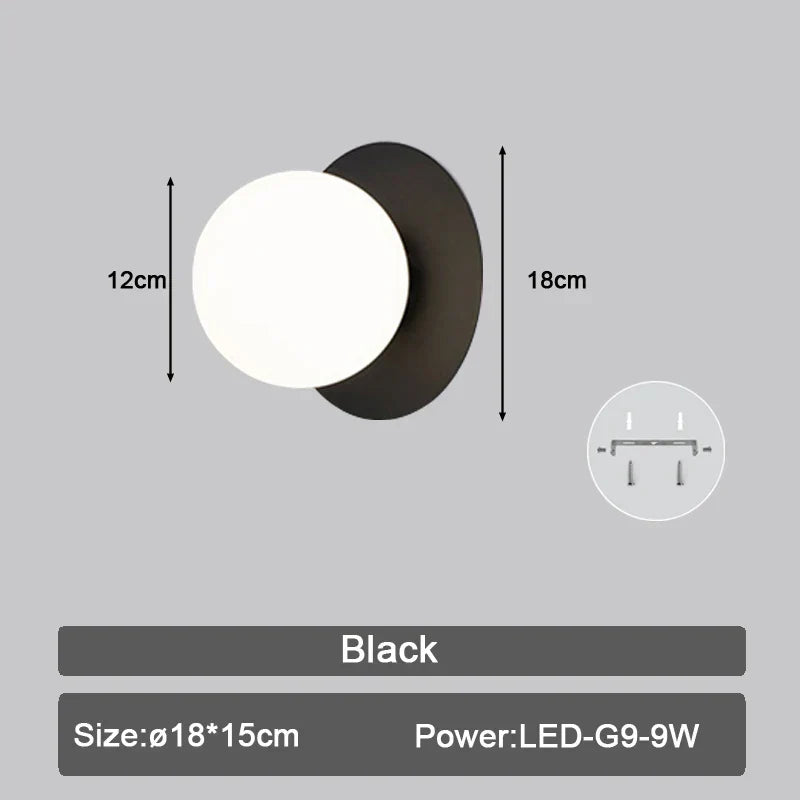 DecorBites™ LED Wall Sconce with G9 Bulb for Indoor Lighting in Black Gold
