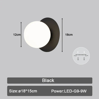 DecorBites™ LED Wall Sconce with G9 Bulb for Indoor Lighting in Black Gold
