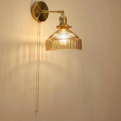 DecorBites™ Glass Shade LED Wall Lamp Switched Nordic Light for Luxury Living Room
