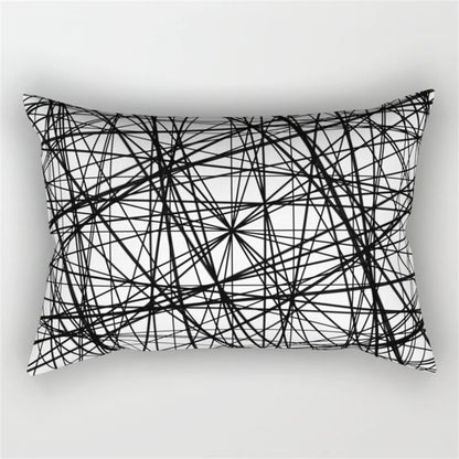 DecorBites™ Geometric Wave Line Waist Pillowcase Set
