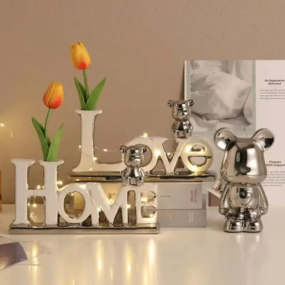 DecorBites™ Love Bear 3D Ceramic Christmas Decoration Ornaments Festive Gift