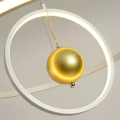 DecorBites™ Circular Iron Ball Pendant Chandelier LED Lighting Fixtures