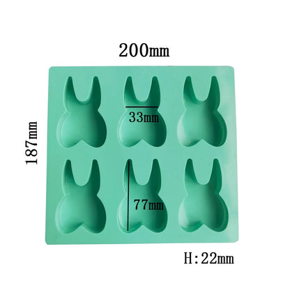 DecorBites™ 6 Hole Tooth Silicone Mold 3D Cake Biscuit Candy Ice Cube Bakeware
