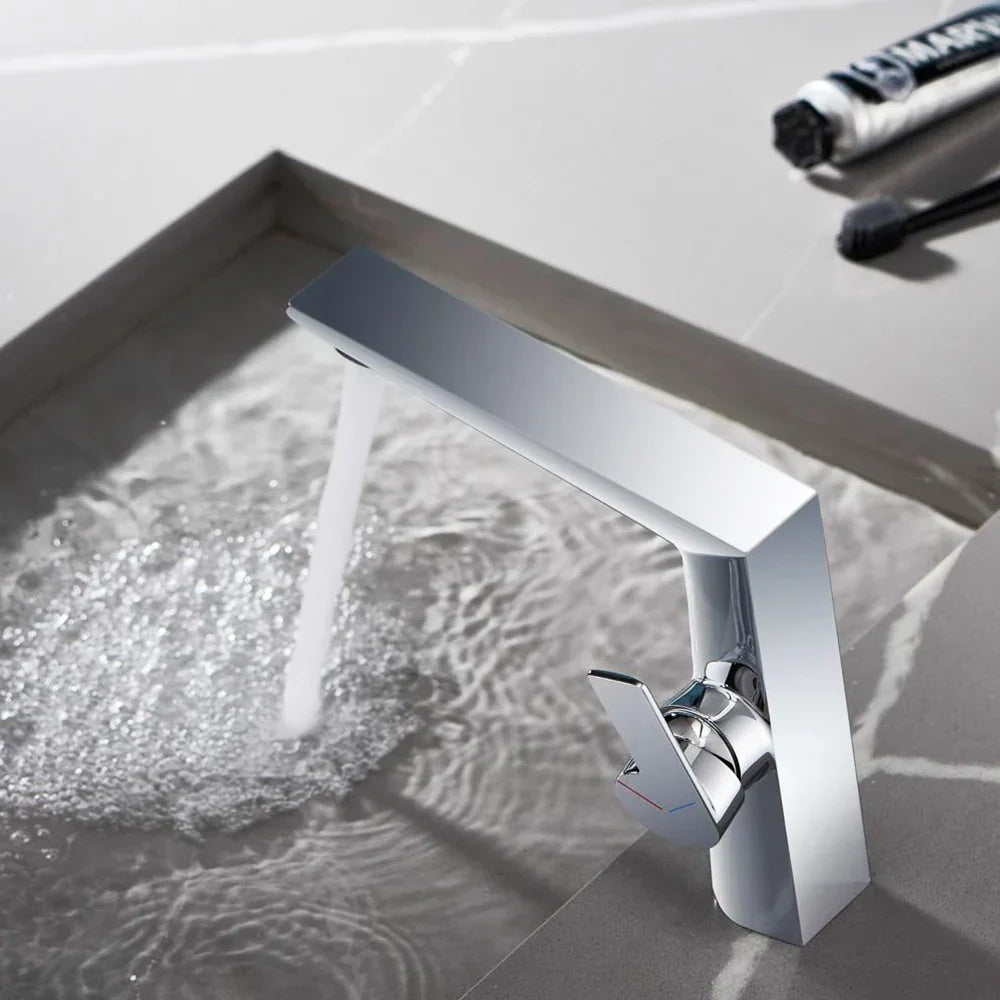 DecorBites™ Black Basin Faucet Single Handle Bathroom Sink Mixer Tap