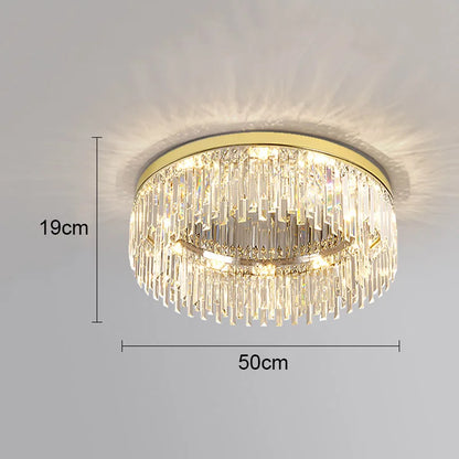 DecorBites™ Crystal Ceiling Lamp: Modern Minimalist Light Luxury for Home Indoor Lighting