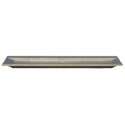 Seagrass Fossil Limestone Rectangular Vessel Sink Honed (W)16" (L)48" (H)2.5"