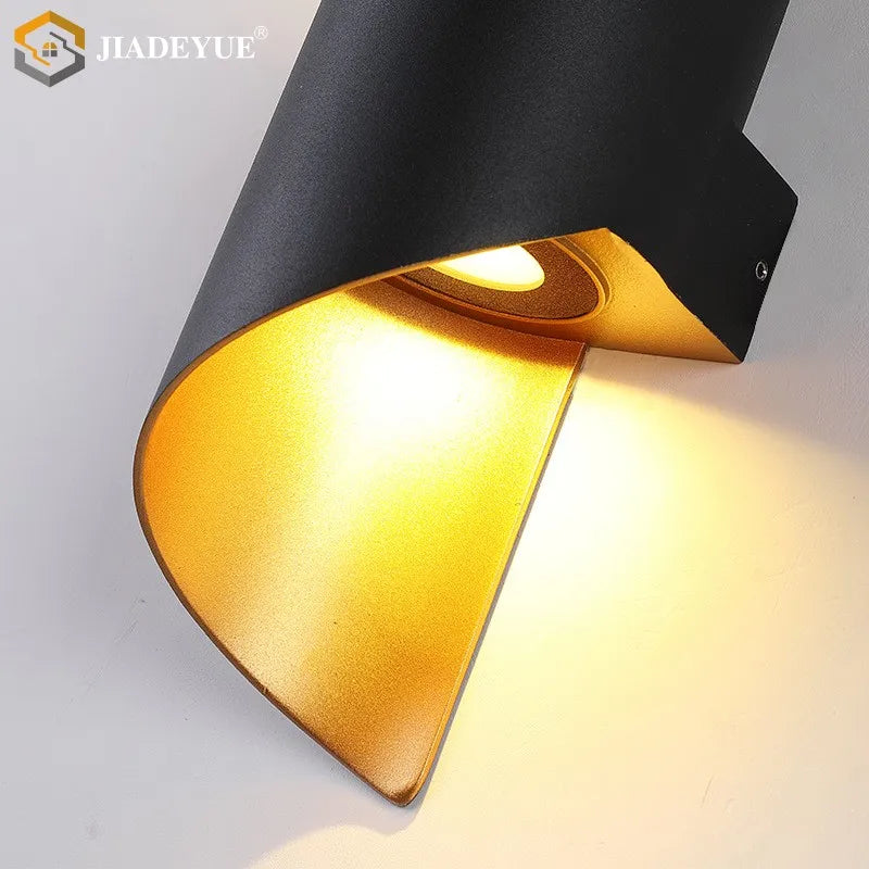 DecorBites™ LED Spiral Wall Light: IP65 Waterproof Outdoor Lighting for Home Store, Corridor, Balcony