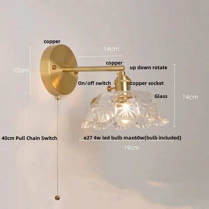 DecorBites™ Clear Glass LED Wall Light - Modern Nordic Design