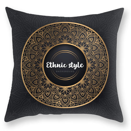 DecorBites™ Black Gold Mandala Luxury Printed Pillowcase §