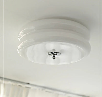DecorBites™ Cream Medieval Glass Ceiling Lamp for Living Room, Dining Room, Bedroom & Study