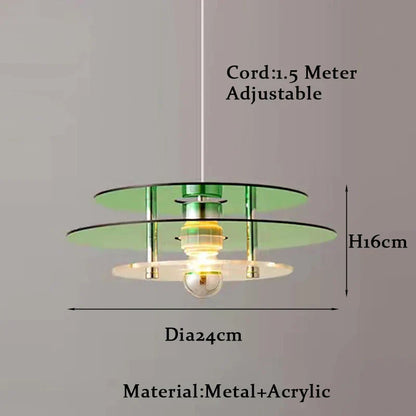 DecorBites™ Bauhaus PH UFO Pendant Acrylic Chandelier with LED Lights