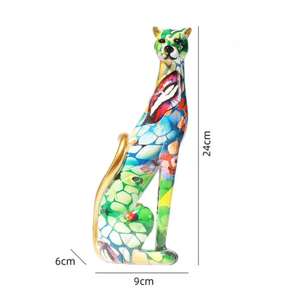 DecorBites™ Leopard Resin Sculpture - Home Office Decoration & Gift