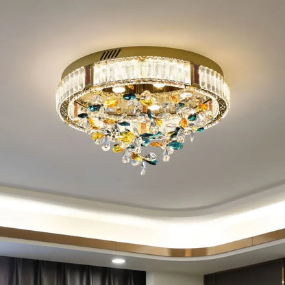 DecorBites™ Crystal Flower LED Ceiling Light - Modern Home Decor.