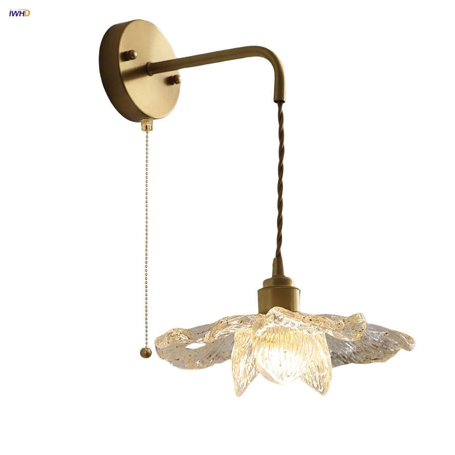 DecorBites™ Copper Adjustable LED Wall Light with Pull Chain Switch
