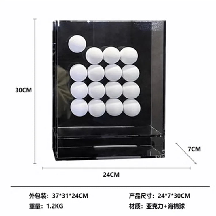 DecorBites™ Geometric Abstract Acrylic Ball Ornament in Decorative Painting Frame